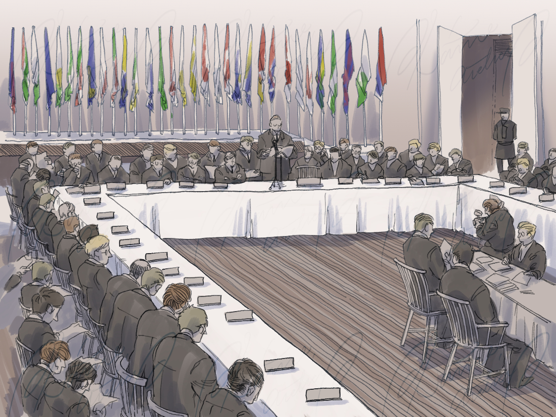 国際会議 情景イラスト